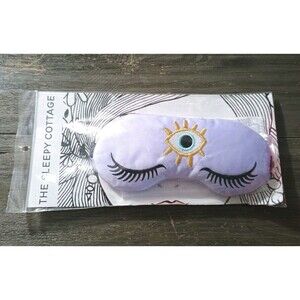The Sleepy Cottage Lilac Third Eye Stone Weighted Eye Mask New